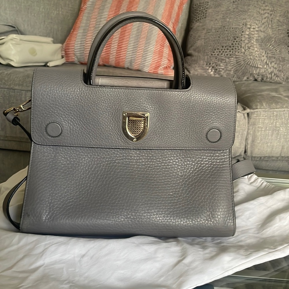 Christian Dior DiorEver Medium grained calfskin in Irin grey
